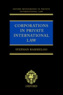 Copertina  Corporations in private international law : a european perspective