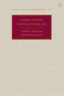 Copertina  Indian Private International Law