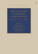 Copertina  The HCCH 2019 Judgments Convention : cornerstones, prospects, outlook
