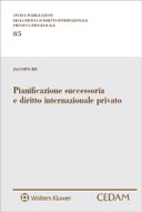 Copertina  Pianificazione successoria e diritto internazionale privato