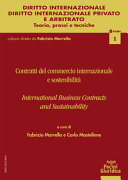 Copertina  Contratti del commercio internazionale e sostenibilità