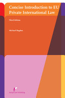 Copertina  Concise introduction to EU private international law
