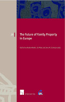 Copertina  The future of family property in Europe